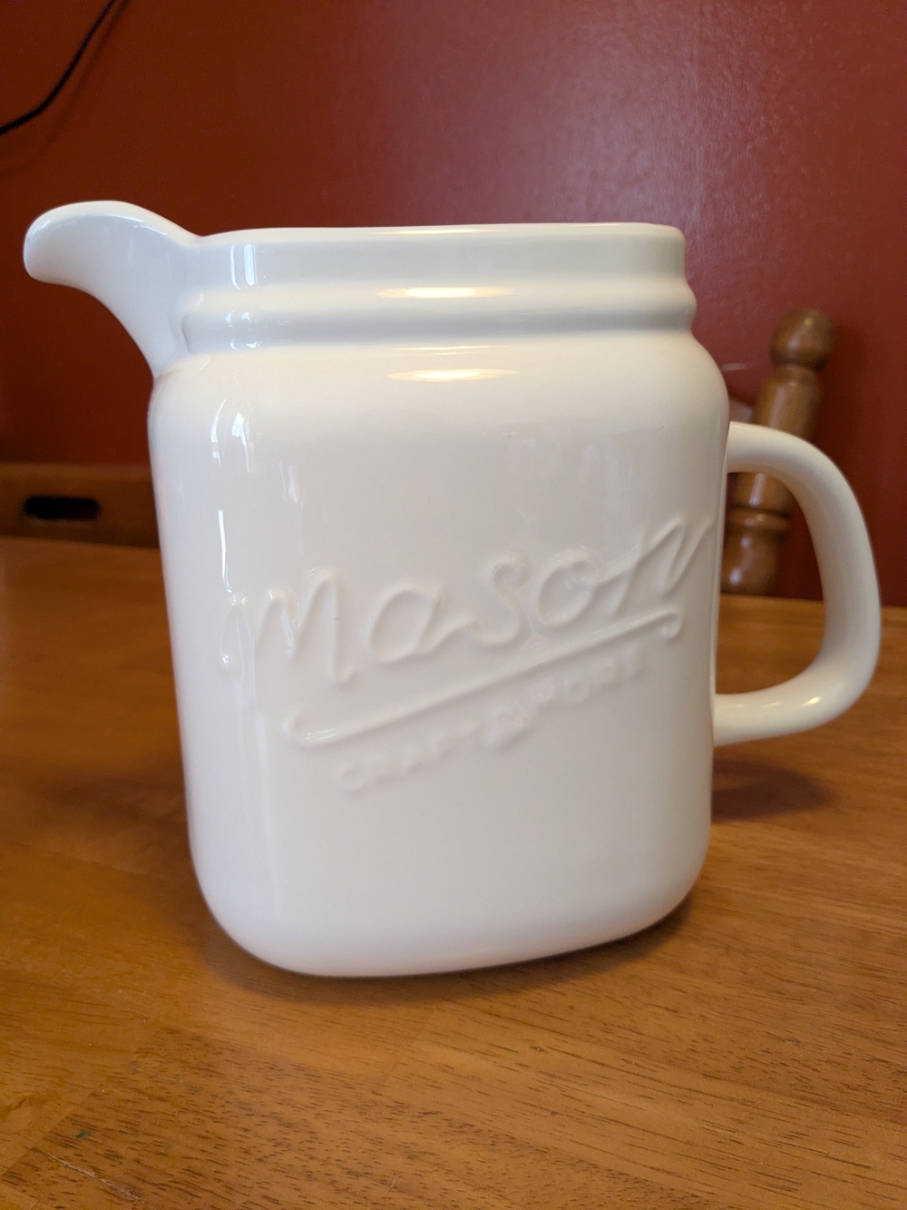 Large Ceramic  "Mason" Pitcher